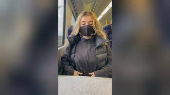 video of Tits on a train