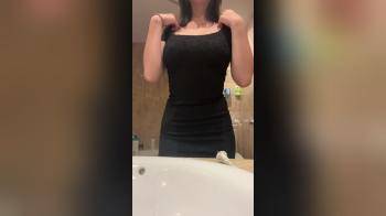 video of Flashing dress before party