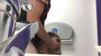 video of Milf having sex in public toilet