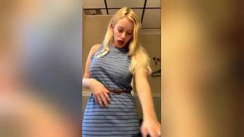 video of She strips in the back room