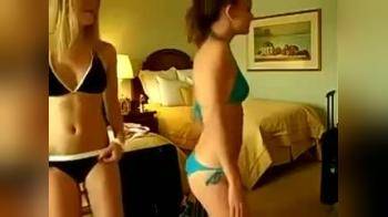 video of Cute Girls Dancing In Bikinis