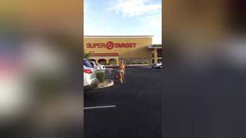 video of Showing her tits in the parking lot