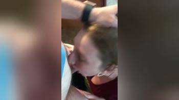 video of Sub Chokes on Cock