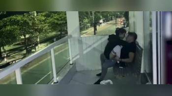 video of public sex on balcony on vacation