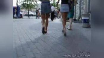 video of candid girls in miniskirts