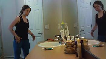 video of Spy cam voyeur bathroom