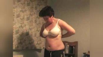 video of Chris\'s  Mature Wife Stripping  for Bed