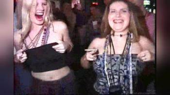 video of 2 girls flashing