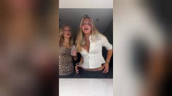 video of Hot blondes do a little dance
