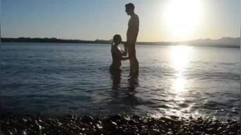 video of Vacation sea sex as the sun rises