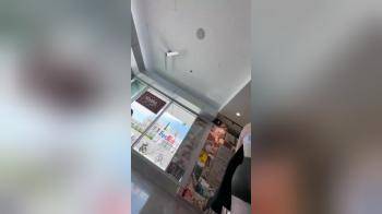 video of cute bubble butt at shopping mall