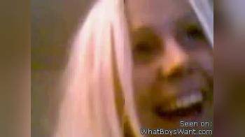 video of Blondine på webcam