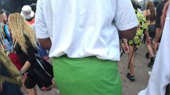 video of Festival girls with ass on display