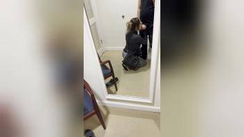 video of I Get My Pussy Filled In A Public Changing Room We Have To Be Quiet