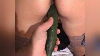 video of cucumber anal mast