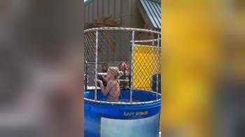 video of dunk tank thong bikini blonde