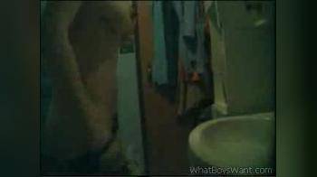 video of Preparing in bathroom