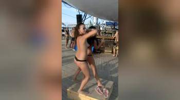 video of 2 girls putting on a show