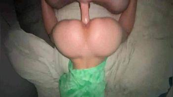 video of Impaling her vag with a huge BWC