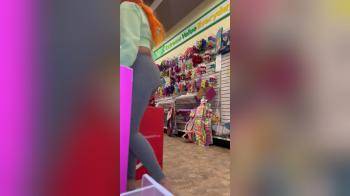 video of girl getting naked in dollar tree