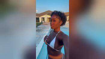 video of black girl in bikini