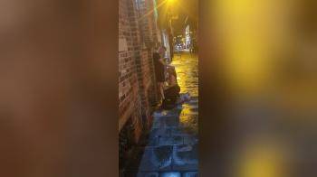 video of chav slag blows a guy on a street