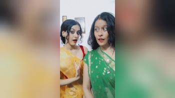 video of Mom and daughter trying to compete for more dicks