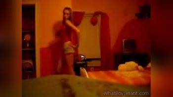 video of Stripping for her man