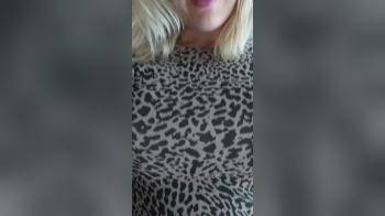 video of Teasing Touches She Rubs Herself All Over Him