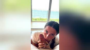 video of Teen Handjob makes him bust