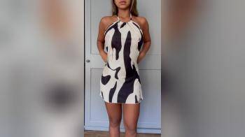 video of Nice dress, now take it off
