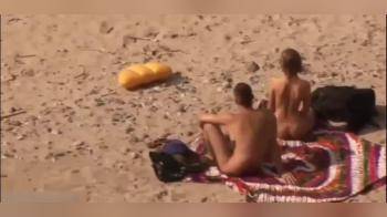 video of Caught having beach fun in public