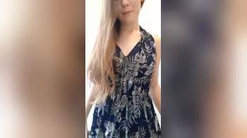 video of Pretty Girl with Sweet Tits Strips for the Camera