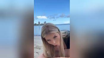 video of This blonde was only beautiful but sex mad