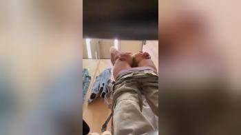 video of Cute girls spreads ass in a changing room