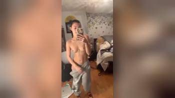video of Petite and fit woman shows her tits
