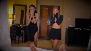 video of Awesome BLOWJOB from two hot babes