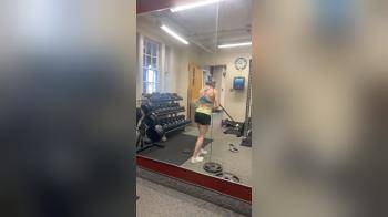 video of I d buss on this girls back at the gym