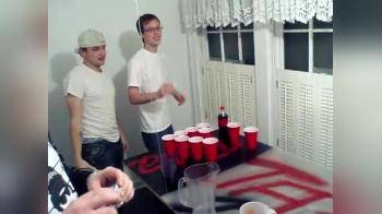 video of girls losing strip pong