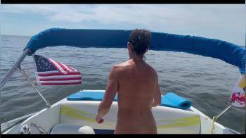 video of Naked MILF Floats Away