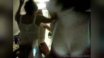 video of girls parting