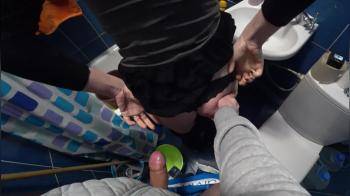 video of Fucking my GF in small bathroom