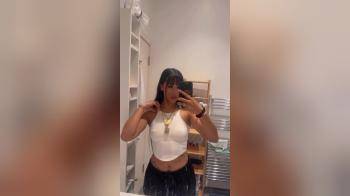 video of cute asian babe with poking nipples