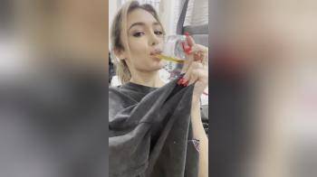 video of Young Blonde Giving Blowjob