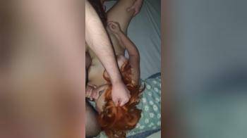 video of Redhead wife in a threesome