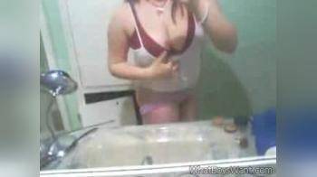 video of bathroom giant titties