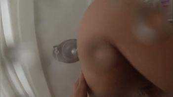 video of I Drain His Cock In The Shower Then Ride Him Until He Cums Again