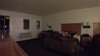 video of Dirty Talking Sex with Hotel Door Open after Wild Night