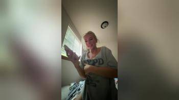 video of Blond girl in the city