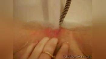 video of mast in bathtub